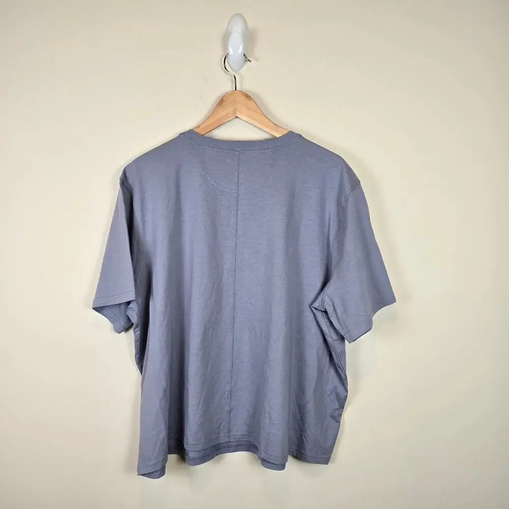Carhartt Womens Size XL/16-18 Tencel Fiber Loose Fit Short Sleeve T Shirt Pocket - Picture 3 of 3